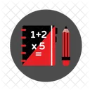 Caderno de matemática  Ícone