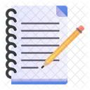 Caderno Escrita Escrever Ícone