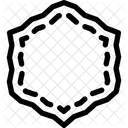 Hexagonal Forme Cadre Icône