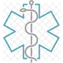 Caduceo Medica Serpiente Icono