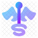 Caduceus Medical Health Icon
