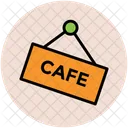 Cafe Signboard Information Icon
