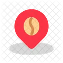 Cafe Location Pin Icon