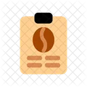 Cafe Menu Clipboard Icon