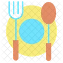 Iplate Spoon Fork Restaurant Cafe Icon
