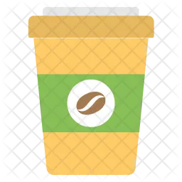 Café à emporter  Icône