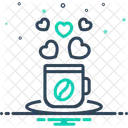 Amour Du Cafe Cafeine Boisson Icône