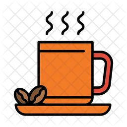 Café caliente  Icono