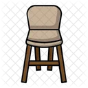 Cafe Chair Chairs Furniture Icon