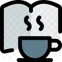 Café con libro  Icono