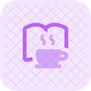 Café con libro  Icono