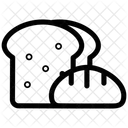 Torradas Cafe Da Manha Pao De Sanduiche Ícone