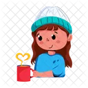 Amor Por El Cafe Cafe De San Valentin Tomar Cafe Icono