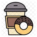 Donut de café  Icono