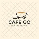Cafe Go Hot Coffee Cafe Logomark Icon