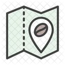Cafe Location Map Pin Icon