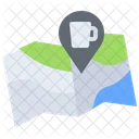 Cafe Location Coffee Shop Location Map Icon