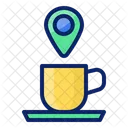Coffee Cafe Location Icon