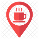 Cafe Location Location Map Icon