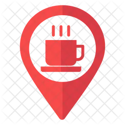 Cafe Location Flag Icon
