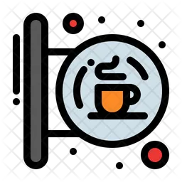 Cafe Sign  Icon