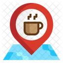 Icoffee Standort Karte Symbol