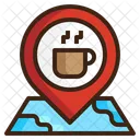 Icoffee Standort Karte Symbol