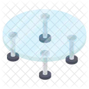 Cafe Table Dining Table Glass Table Icon