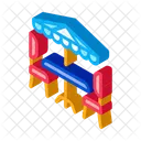 Caf Table Chairs Icon