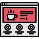 Sitio web de la cafetería  Icono