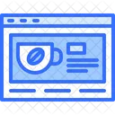 Cafe Website Browser  Icon