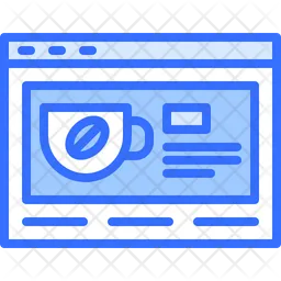 Cafe Website Browser  Icon