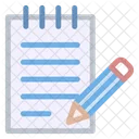 Carnet Crayons Note Icon