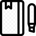 Carnet Surligneur Connaissance Icône