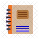 Cahier Bloc Notes Livre Icon