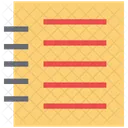 Cahier Ecriture Livre Icône