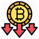 Caída de bitcoin  Icono