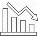 Caida De La Bolsa Icono