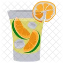 Caipirinha Pina Colada Rodajas De Naranja Icono