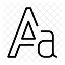 Letras Maiusculas Tipografia Texto Ícone