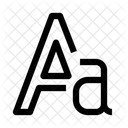 Letras Maiusculas Tipografia Texto Ícone