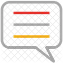 Bate Papo Caixa Texto Ícone