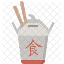 Caixa Chines Pauzinhos Ícone