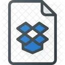 Dropbox Papel Arquivo Ícone