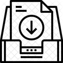 Caixa De Entrada S Seta Ícone