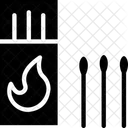 Caixa De Fosforos Fogo Bastao De Fogo Ícone