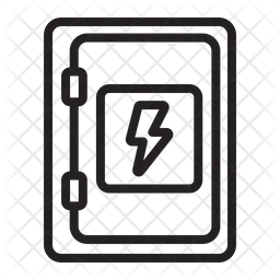 Caixa de fusíveis de eletricidade  Ícone