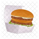 Caixa De Hamburguer Fast Food Hamburguer Icon