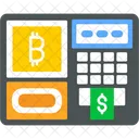 Caixa eletrônico de bitcoin  Ícone