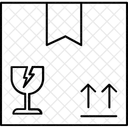 Caixa Fragil Pacote Fragil Carga Fragil Ícone